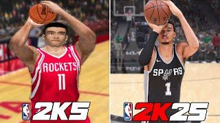 Three With Tallest Player In Every NBA 2K