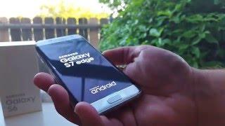 Verizon Samsung Galaxy S7 Edge Silver Titanium Unboxing