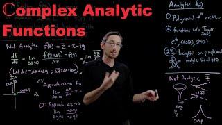 Complex Analysis L06: Analytic Functions and Cauchy-Riemann Conditions