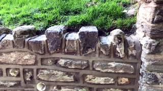 How to Repair and point a Stone wall  | Concrete and Cement Work