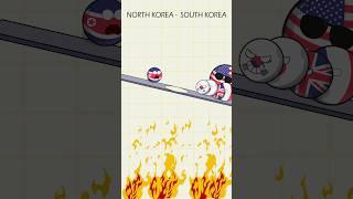 Support North Korea vs south korea #countryballs #countryballanimation