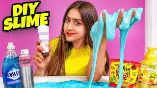 Making SLIME using ONLY household ingredients!