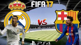 FIFA 17 | Real Madrid X Barcelona | Gameplay No Comentary