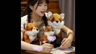 Realistic Fox Plush Toy