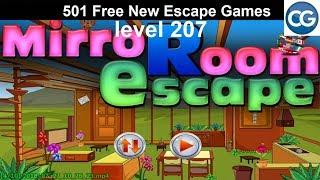 [Walkthrough] 501 Free New Escape Games level 207 - Mirror room escape - Complete Game