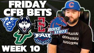 Friday CFB Bets Week 10 - College Football Picks With Kyle Kirms