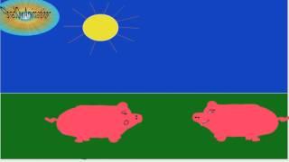 Adobe Flash CS6 first little Animation ? Find the language^^(HD/ joke with pigs)