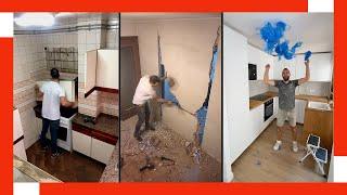  TRANSFORMATION of a Small and Old KITCHEN  IKEA Furniture Assembly