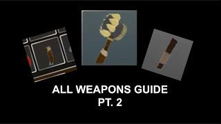 All Weapons Guide (pt. 2) - Da Backrooms | Roblox