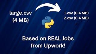 Python: Split Large CSV File into Smaller Ones