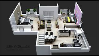 Leonara VTP Blue Waters Township @ Baner- Mahalunge |  98900 55558 | 2BHK Sample Flat