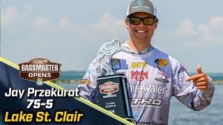 Jay Przekurat wins 2024 Bassmaster OPEN at Lake St. Clair with 75 pounds, 5 ounces