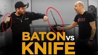 HOW to USE a BATON AGAINST a KNIFE ATTACK