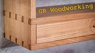 Cherry wood bookshelf making