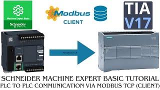 Schneider M221 PLC as modbus TCP client | Machine Expert Basic