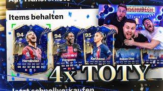 JAAA!!!  4x Verteidiger TOTY im Pack  EA Fc 24 TOTY Pack Opening 