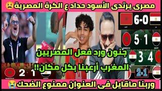 انهيار المصريينرد فعل جنونى ع هزيمه المغربمصر للمرة الملياروربنا ماكاتب بالعنوان ممنوع الضحك