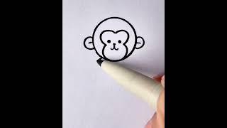 Amazing drawing of monkey  |  #sketch #draw #letsdraw #painting #drawings #ian #jian #art