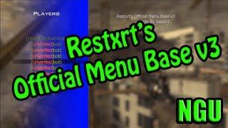 Restxrt's Official Menu Base v3 [RGB Editor + Verification System]