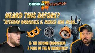 BITCOIN ORDINALS & RUNES ARE DEAD....AGAIN (Is Bitcoin a part of The AI Narrative?)