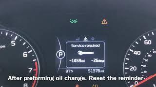 Kia Optima reset service reminder