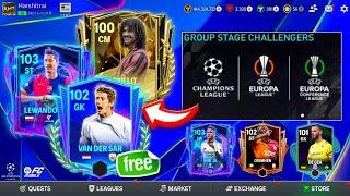 WOW!! NEW EVENT UFEA GROUP STAGE FC MOBILE 25 | FREE 102 OVR VAN DER SAR UCL EVENT FC MOBILE!