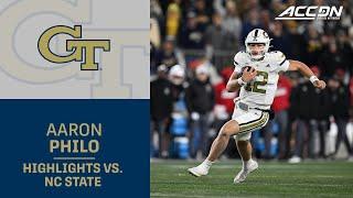 QB Aaron Philo Leads Georgia Tech To A Late Comeback Win