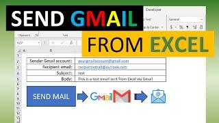 Send Google Mail From Excel - 3 Different Options