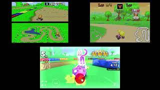 Evolution of SNES Donut Plains 2 in the Mario Kart Series (1992 - 2022)