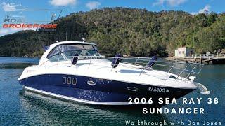 2006 Sea Ray 38 Sundancer - Walkthrough with Dan Jones