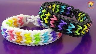 Браслет «Ziggle Zaggle» из резинок Rainbow Loom на станке Monster Tail