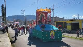 Tradicional paseo de carros alegóricos en honor a la Virgen de Guadalupe  04/12/2022