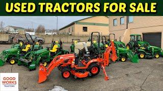 Used John Deere Tractors For Sale! 1025r 2025r 2032r 3520 4044m 4066r Kubota BX23s 1026r 4052r