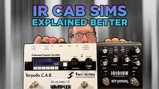 Impulse Response Cab Sims Explained Better