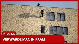 Verwarde man in raamopening door arrestatieteam overmeesterd in Beverwijk