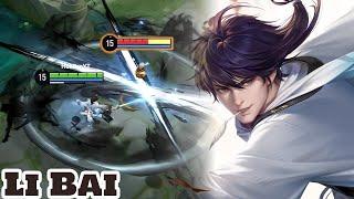 Honor of Kings Li Bai Sword and Song Skin Gameplay Rank Mythic