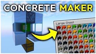 The EASIEST Concrete Maker in Minecraft 1.21 (Tutorial)