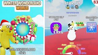 Event World - Winter Wonderland | Snowman - Godlike Elf Pet & Race Clicker Roblox #83