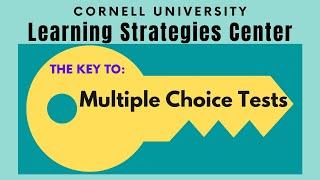 Study skills - The Key to Multiple Choice Tests