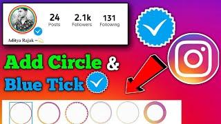 How To Add Border In Instagram Profile Picture | Add Colorful Circle On Instagram Dp #instagramdp 