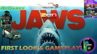 Atgames 4K Pinball - First Look At Zen Studios Jaws Pinball!