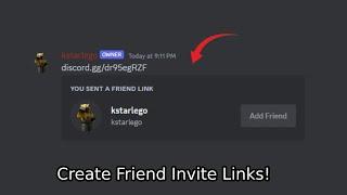 How To Create a Friend Invite Link For Discord in 26 seconds