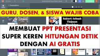 Buat PPT Presentasi Otomatis Kurang dari 5 Detik dengan AI Gratis ini