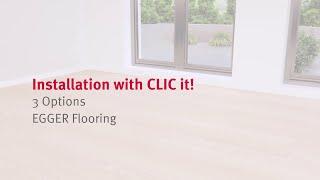 The EGGER CLIC it! click system - for safe and convenient installation