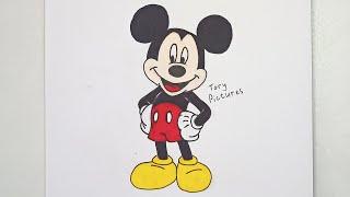 Рисуем Микки Мауса | Draw Mickey Mouse