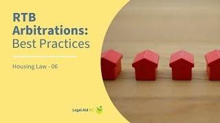 RTB Arbitrations: Best Practices