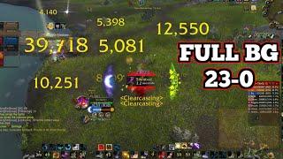 23-0 Full BG Boomkin Druid Solo PvP CATA CLASSIC