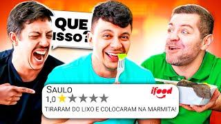 PROVANDO comidas UMA ESTRELA do IFOOD ⭐ (as piores que achamos kkkkkkk)