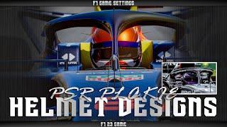 F1 23 Helmet Designs | PSR PLAKKIE Designs Part 1 |  #f1 #f1helmets #f123 #design