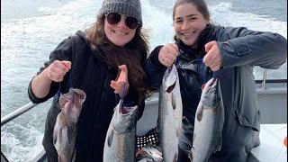 Filleting a Salmon I caught in Seward, Alaska